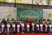 Young learners celebrating their kindergarten graduation ceremony.