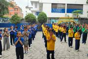 Morning prayers at Dakchyata international School