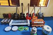 A Selection of Musical Instruments Available at Shree Kedar Secondary School.
