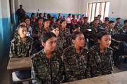 Students participating in NCC Junior Cadet Training to foster leadership, discipline, and a strong sense of civic responsibility.