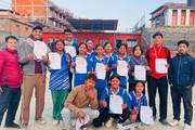 Presidential Running Shield Volleyball Champions: A Proud Moment for Shree Padma Secondary School!