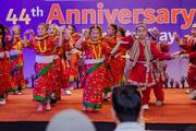 Students performing a cultural dance during the 44th Anniversary and Parents' Day celebration.