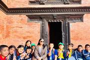 Heritage Exploration: Students at Historic Patan Durbar Square with Liberty Secondary School