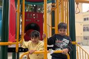Students playing at Gyanshree School playzone.