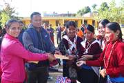 Prize Distribution to Winning Students Following Inter-House Extra-Curricular Activities.