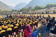Achievement Day Vibes: Students Receiving Results at Shree Malikarjun Secondary School