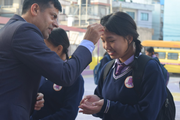 Beginning the day with grace. A moment of traditional blessing as we celebrate the potential of every student