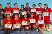 Shree Narad Aadarsha Secondary School students secured the second position in a handball competition.