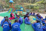 Students engaging in flower and vegetable farming under 'Earn while you Learn'