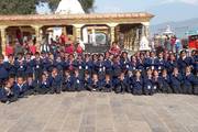 Cultural Excursion: Students Visiting a Local Temple as part of a School-Organized Educational Tour.