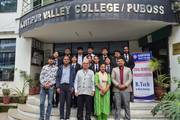 Faculty and students of Kantipur Valley College during the B.Tech in Biotechnology final seminar presentations.