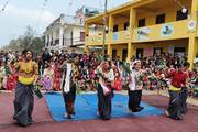 Students Performing During a Cultural Program at Shree Kedar Secondary School.