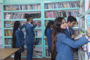 Exploring the Stacks: Students selecting resources for their learning in the school library
