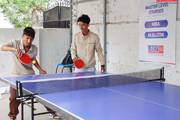 Students Playing Table Tennis Match in LBEF College