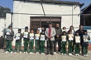 Advancing Skills: Taekwondo Belt Upgrading Certificate Distribution at Shree Padma Secondary School.