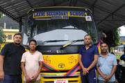 Laxmi Secondary School provides safe and reliable transportation for its students.