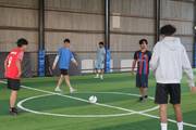 Students participating in a competitive futsal match during the Utkrishta Sports Meet 2082.