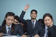 An active classroom session with students at Dibya Deep Jyoti English Secondary School.