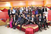 Students of Virinchi College participating in a celebratory event organized by the college.