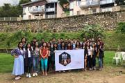 MBA students participating in a retreat focused on leadership development, professional networking, and team-building activities.