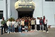 Students during an educational field visit to the Kaligandaki 'A' Hydropower Center.