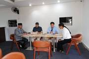 A student undergoing a formal assessment session following the completion of her internship program.