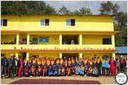 Grade 11 students and faculty members during a welcome program.