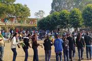 celebration of Bhuwa festival at the school ground