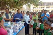 Book Distribution at Karnali Secondary School.
