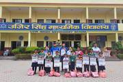 educational material distributed to the students studying in basic level ( grade 1 to 5) by Leo Club of Butwal