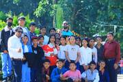 Students and faculty members during a recent educational excursion.