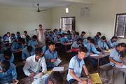 students attending internal examination