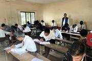 students participating in the internal examination
