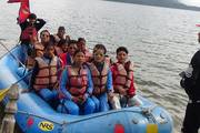 Outdoor Adventure: Students of Mahadev Secondary School enjoying a rafting trip