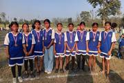 Nepal Rastriya Namuna Secondary School’s girls’ volleyball team.