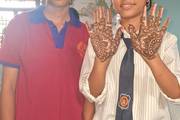 Mehendi Competition: Students Showcase Their Artistic Skills at Daunne Devi Secondary School