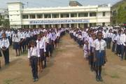 students in morning assembly