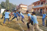 students playing Kabbadi in the school ground