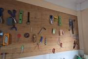 The school's workshop features a well-organized selection of tools to support hands-on technical education and practical learning.