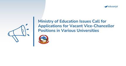 Ministry of Education Invites Applications for Vice-Chancellor Positions at Eight Universities