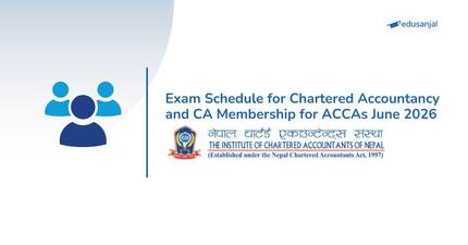 Exam Schedule for Chartered Accountancy and CA Membership for ACCAs June 2026