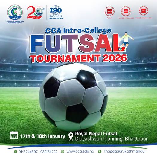 CCA Presents the Intra-College Futsal Tournament 2026