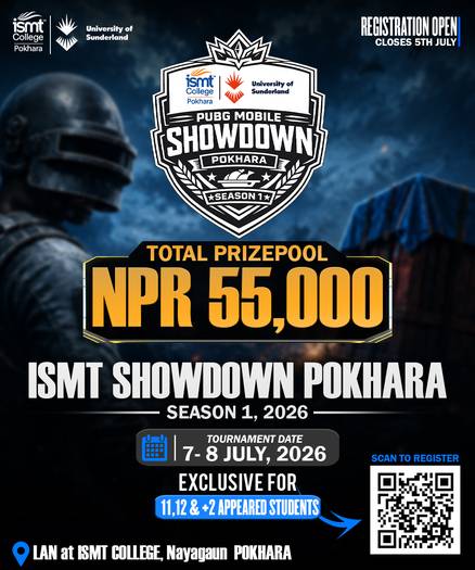 ISMT College Pokhara: ISMT PUBG Mobile Tournament-Season 1