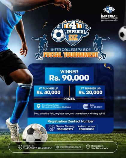 4th IMPERIAL CUP 2026: 7A SIDE INTER-COLLEGE FUTSAL TOURNAMENT