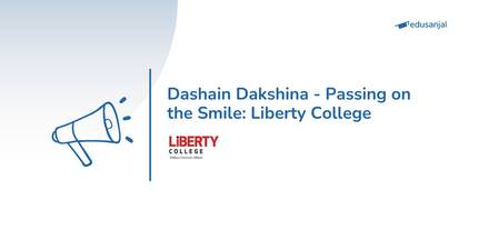 Dashain Dakshina - Passing on the Smile: Liberty College