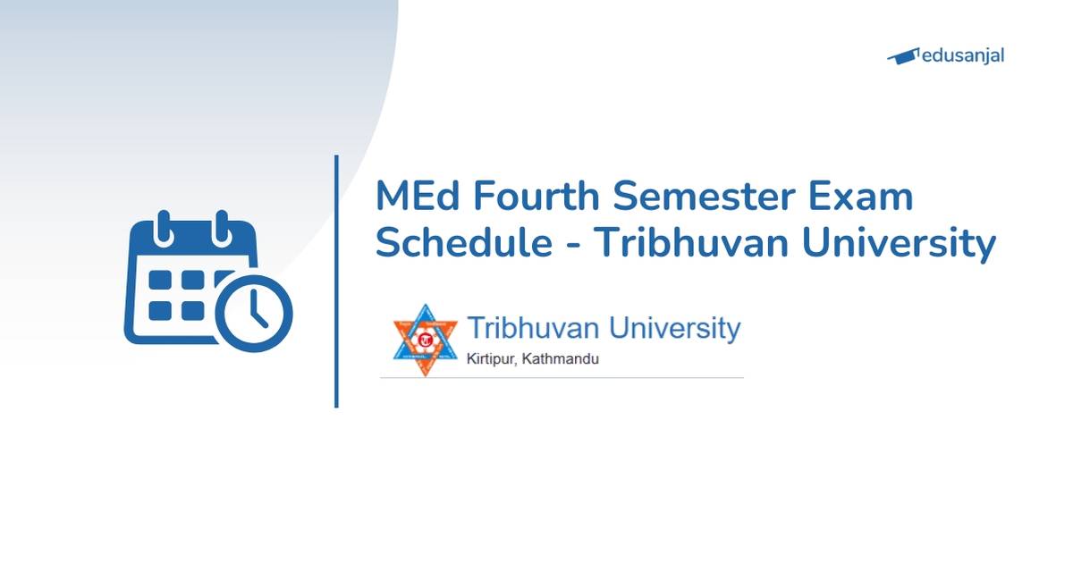 MEd Fourth Semester Exam Center and Schedule 2082 - Tribhuvan University