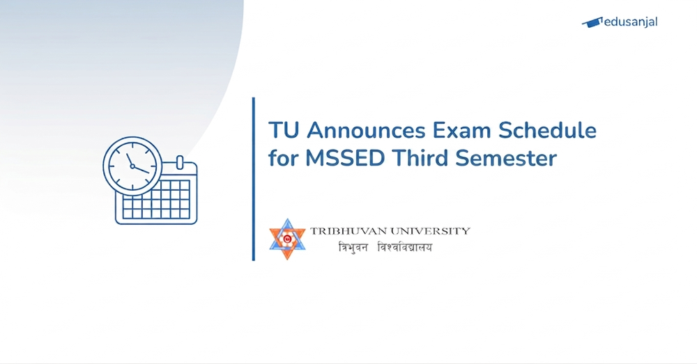 MSSED Third Semester Exam Schedule - Tribhuvan University