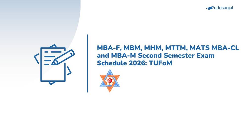 MBA-F, MBM, MHM, MTTM, MATS MBA-CL and MBA-M Second Semester Exam Schedule 2026: TUFoM