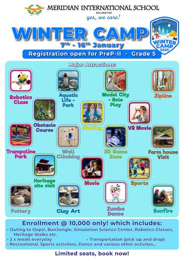 Winter Camp 2026 : Meridian International School