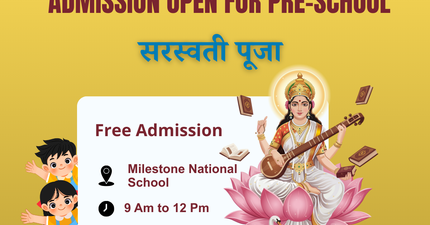 Saraswati Puja Celebration at Milestone National School